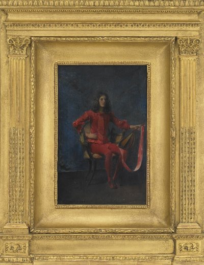 De Actrice, 1906 door Thomas Wilmer Dewing